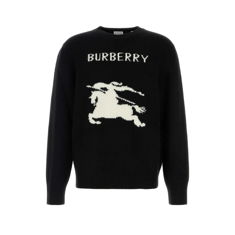Burberry Black Wool Blend Sweater Cashmere Maglieria - Men