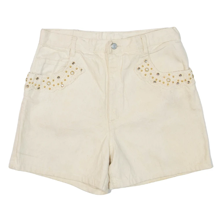 Womens Casual Shorts Beige M W30