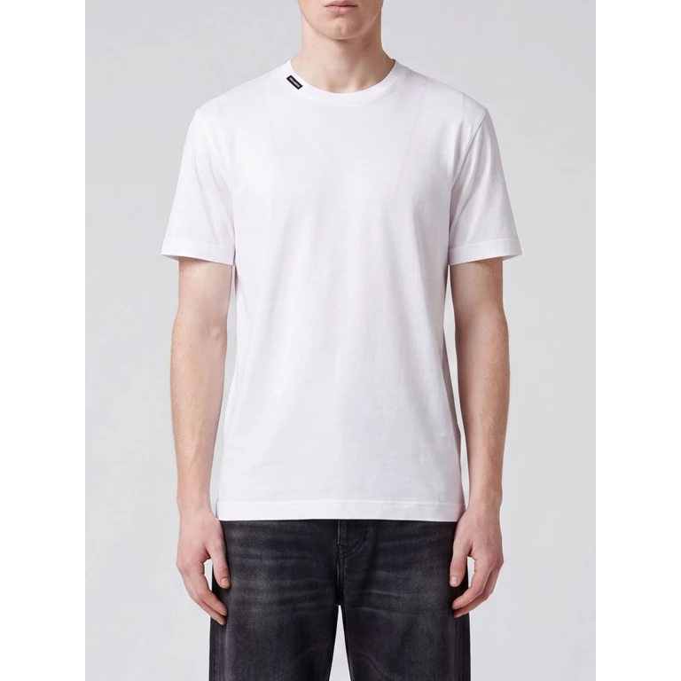 Contrast Logo and Trim Cotton T-Shirt (G8TW5TFU7EQW0800)