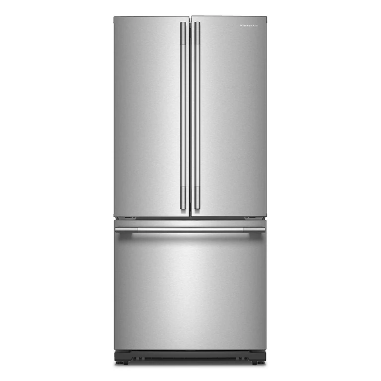 20 Cu. Ft. 30 in. Width Standard Depth French Door Refrigerator w/ Printshield Finish & Interior Dispense in Steel