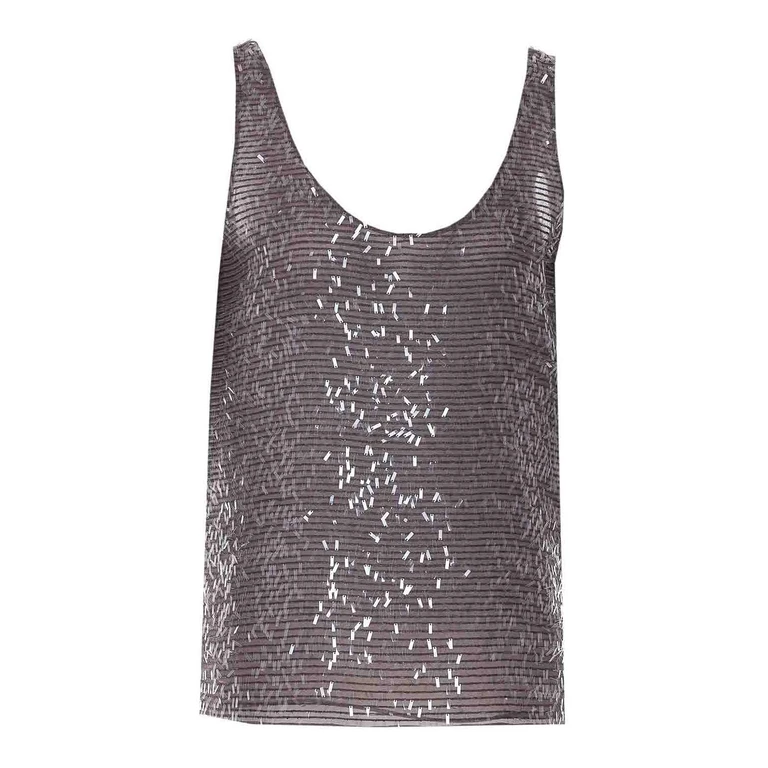 Brunello Cucinelli Sequin-embellished Top