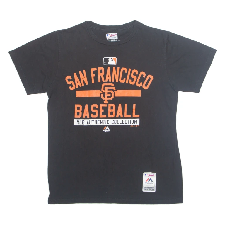 MAJESTIC MLB San Francisco Giants Mens T-Shirt Black USA M