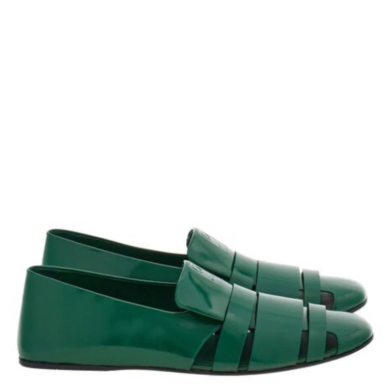 Dion Cutout Leather Loafers (027943 773080)