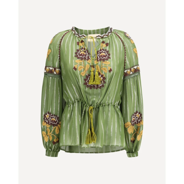 Camicia Valentino in seta e lurex da donna, taglia 44
