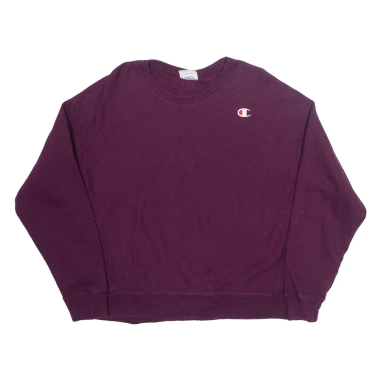 CHAMPION REVERSE WEAVE Womens Sweatshirt Purple 2XL