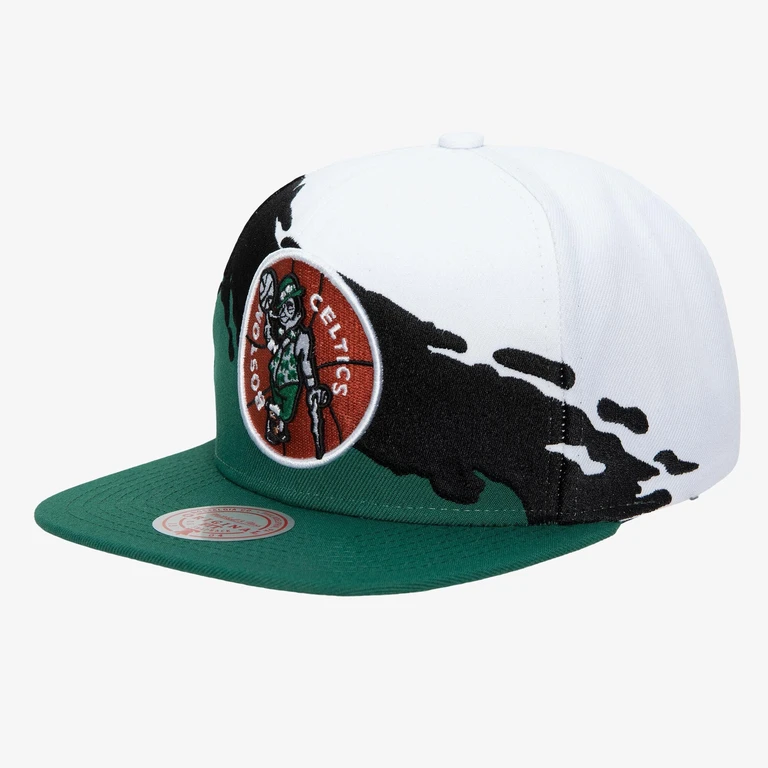 Men's NBA Paintbrush Snapback Hwc Celtics Snapback Caps
