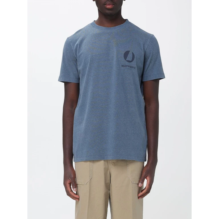 Crew-Neck Cotton T-Shirt with Contrast Back Logo (T61102JE9550F03903)