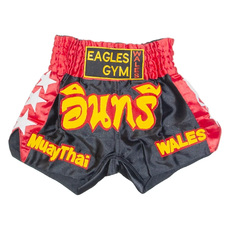Muay Thai Boxing Mens Sports Shorts Black S W20