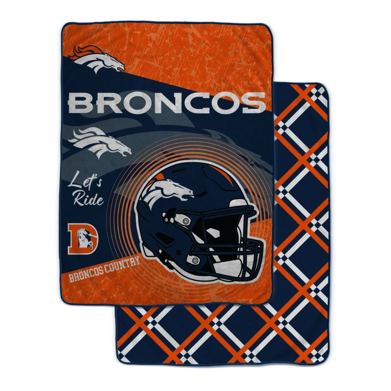 NFL Team Helmet Fleece Blanket 60x80