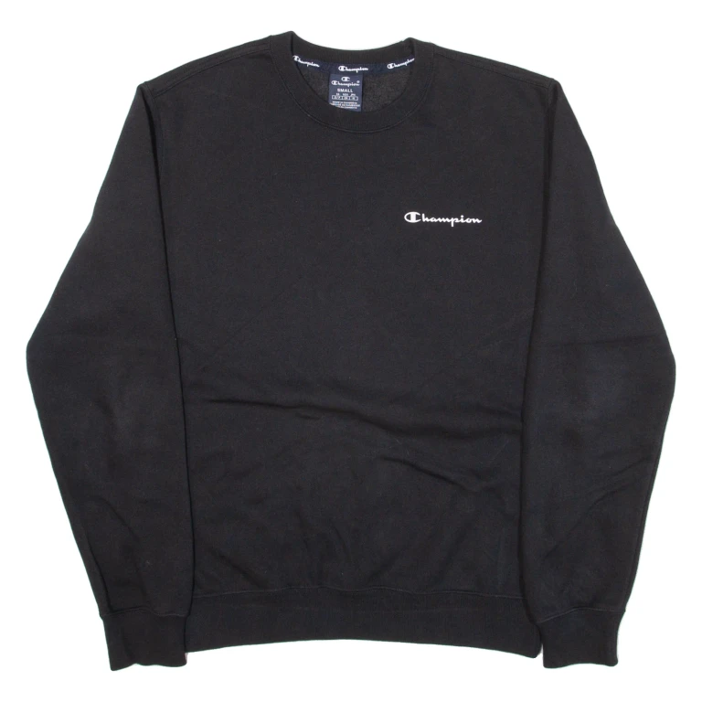CHAMPION Mens Sweatshirt Black S