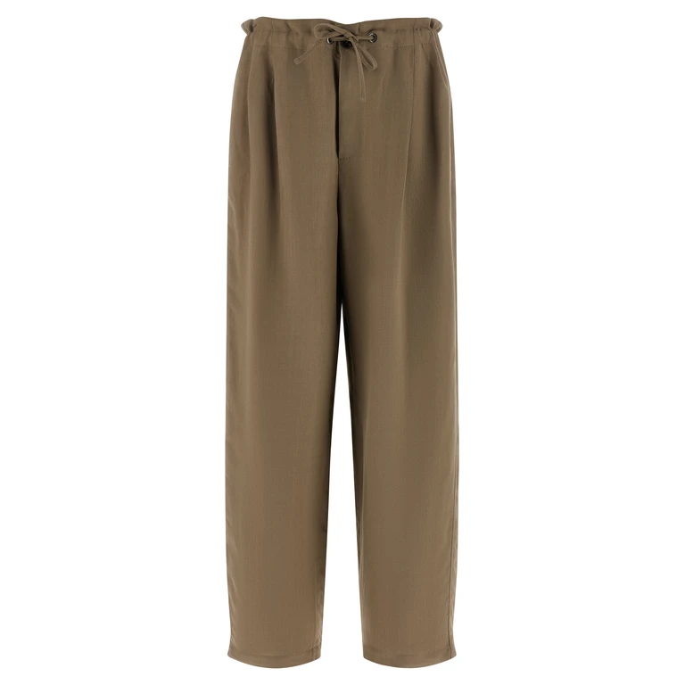 Brunello Cucinelli Beige Viscose Casual Pants - Women