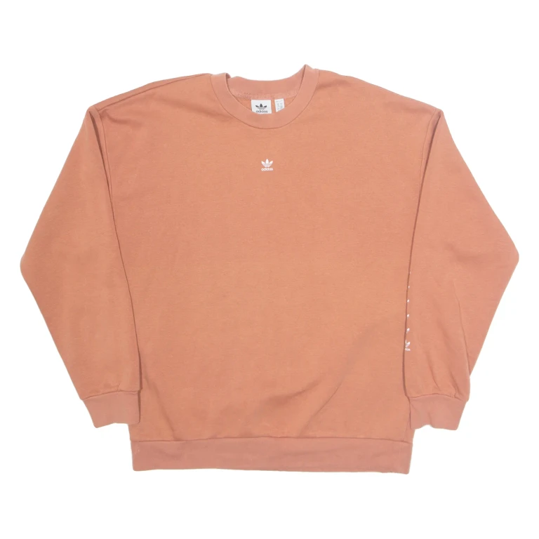 ADIDAS Womens Sweatshirt Orange UK 10