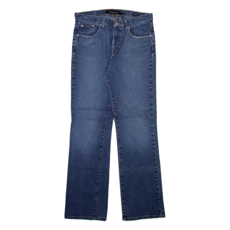 CALVIN KLEIN JEANS Womens Jeans Blue Regular Bootcut Stone Wash W30 L31