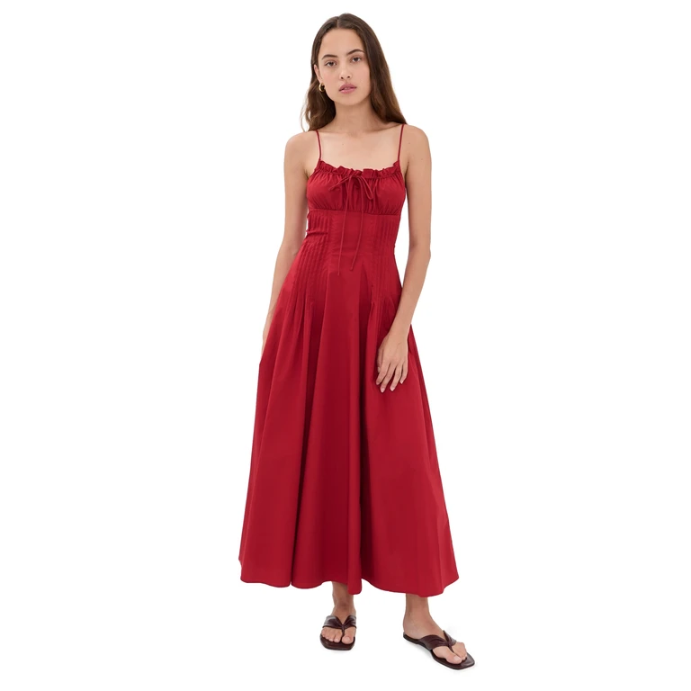 STAUD Margi Dress Rouge 0