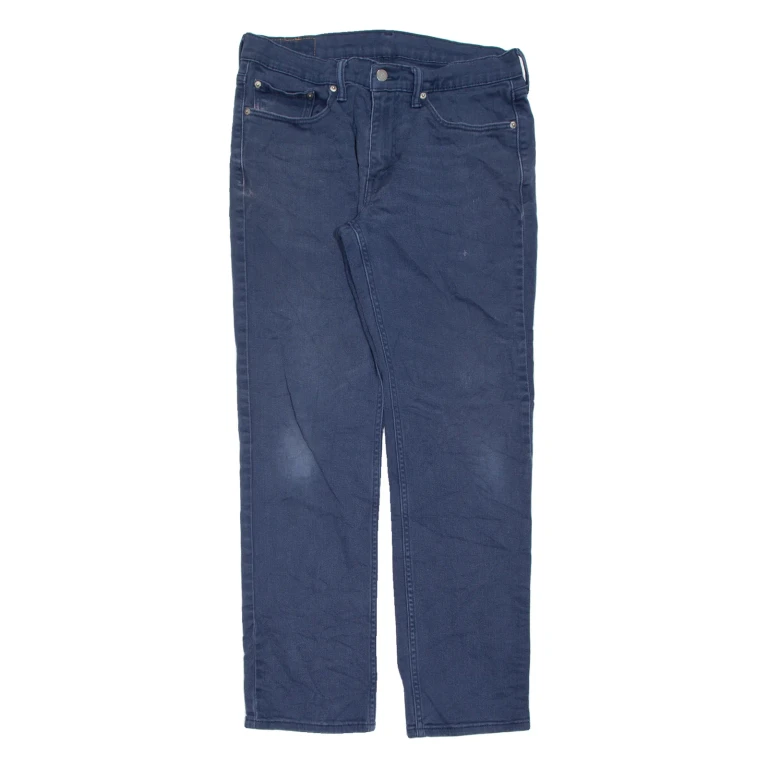 LEVI'S 514 Jeans Mens Blue Regular Straight Stone Wash W32 L32