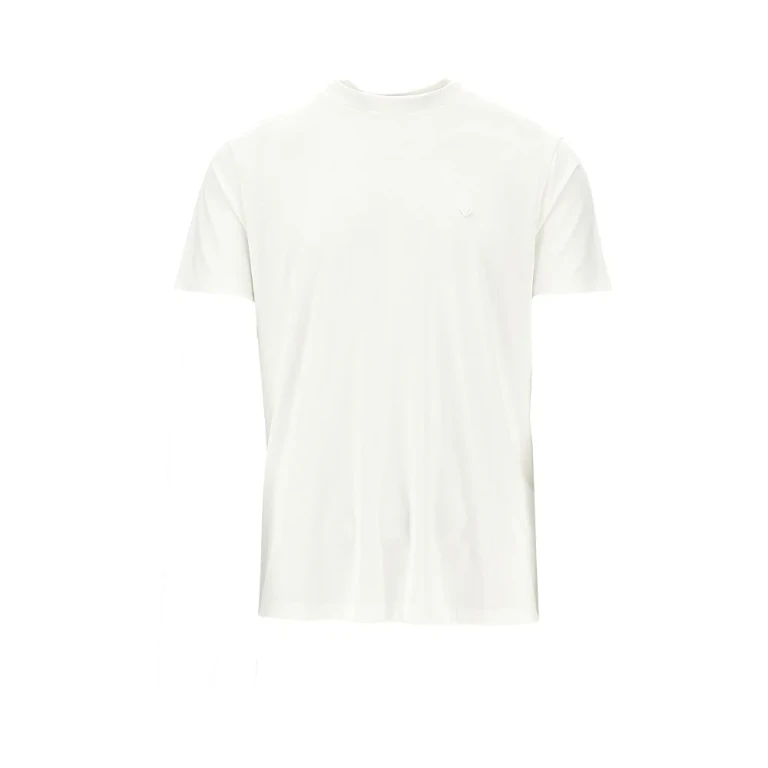 Emporio Armani T-shirt van modal-mix met adelaarsborduursel