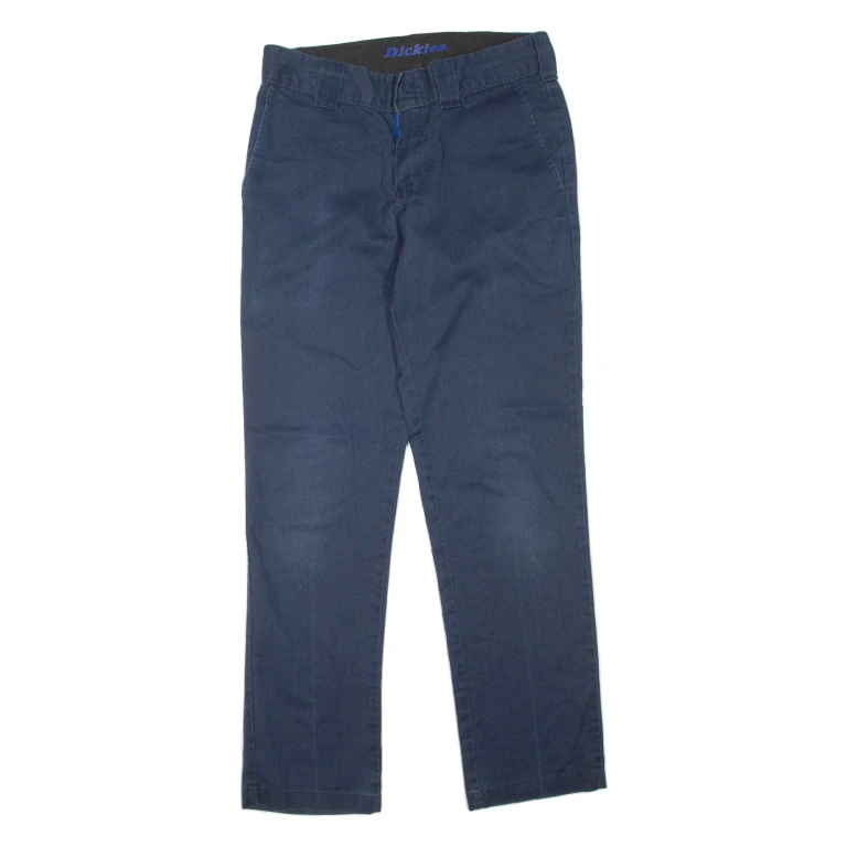 DICKIES Mens Trousers Blue Regular Straight W30 L31