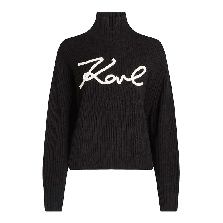 Karl Lagerfeld Pull Col Rond - Noir (246W2000998)