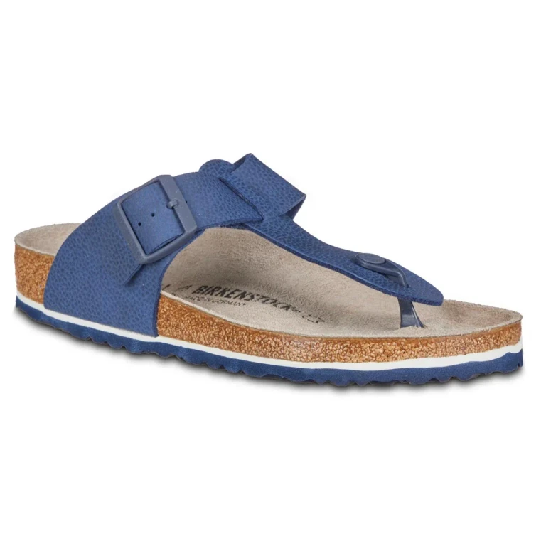 Medina Birko-Flor Leather Desert Soil Blue Sandals