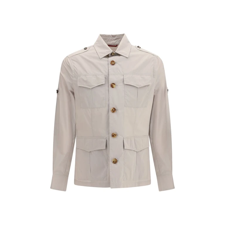 Brunello Cucinelli Beige Cotton Coat Clothing - Men