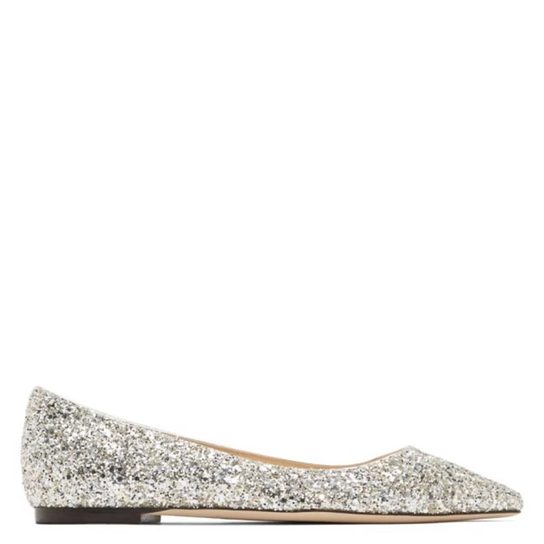Romy Coarse Glitter Flats
