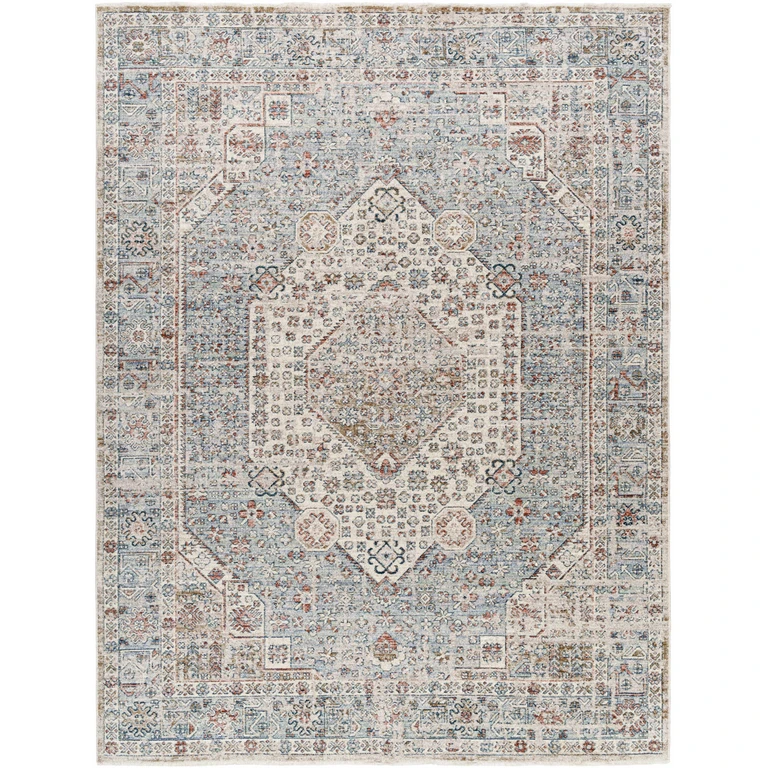 Kalei Beige & Blue Area Rug - Clearance