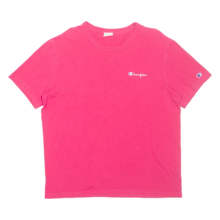 CHAMPION Womens T-Shirt Pink L (GG1-211024-19115)