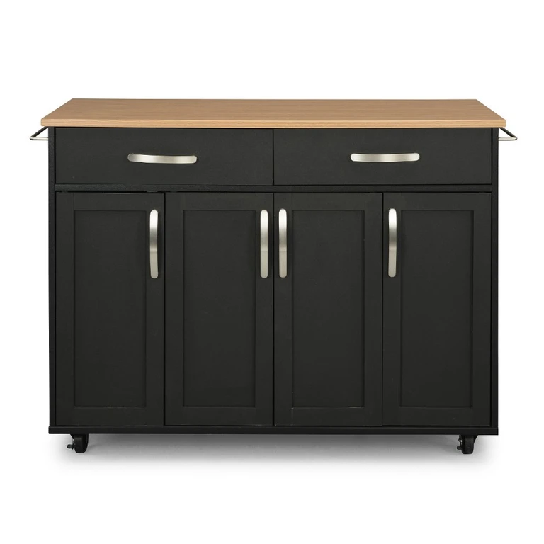 Ella Black Kitchen Cart