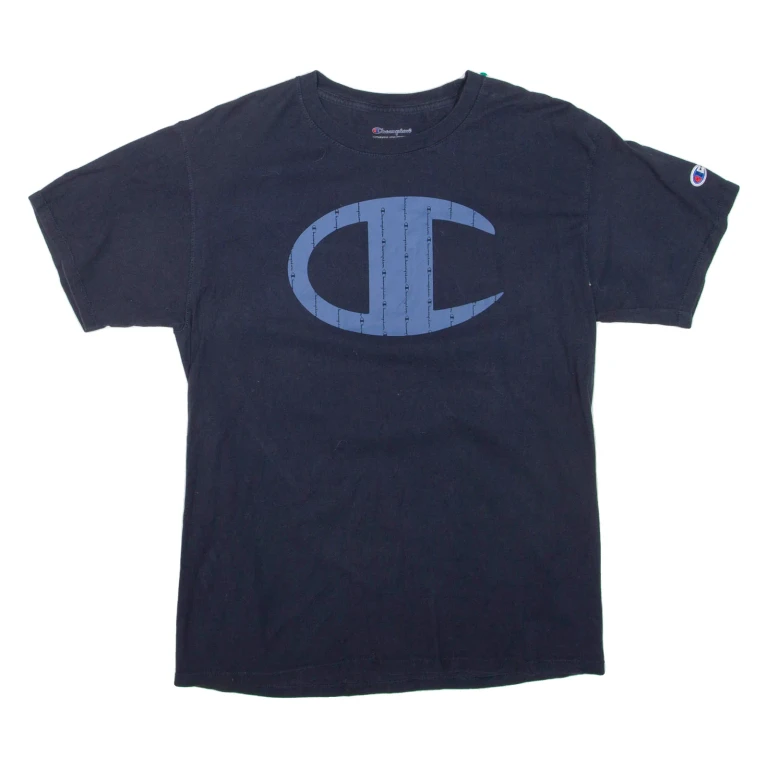 CHAMPION Mens T-Shirt Blue M