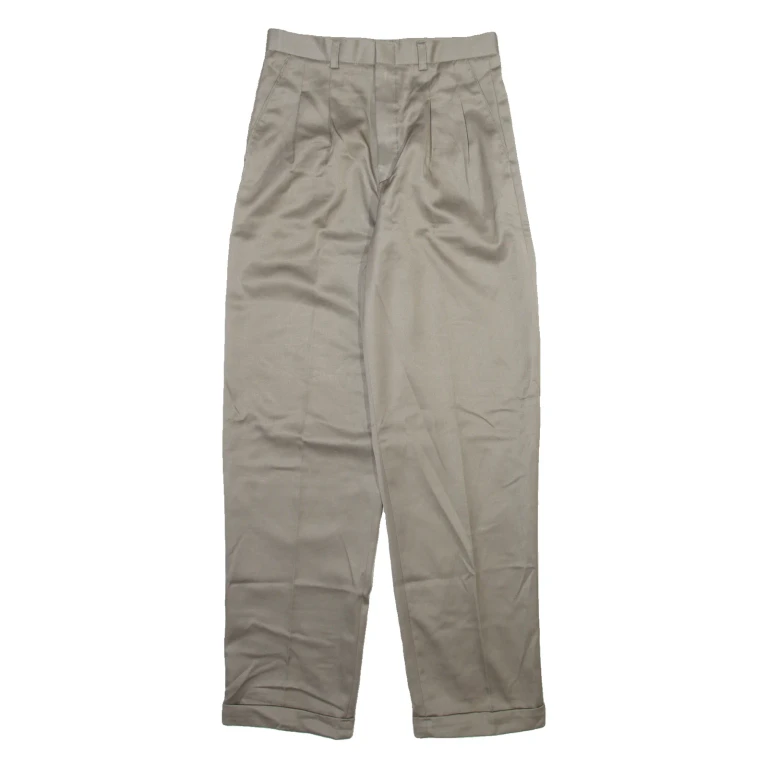 KIKADA Mens Trousers Beige Relaxed Straight W28 L31
