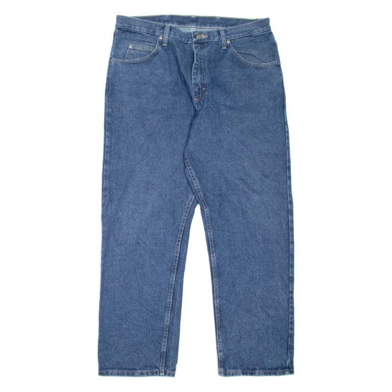 WRANGLER Mens Jeans Blue Relaxed Straight W36 L30
