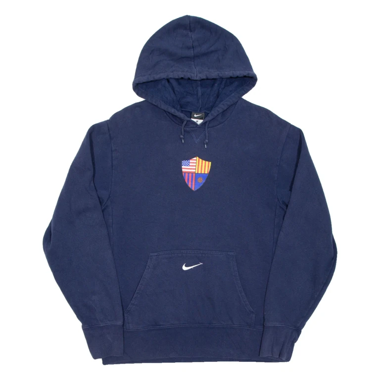 NIKE Mens Blue Hoodie USA M