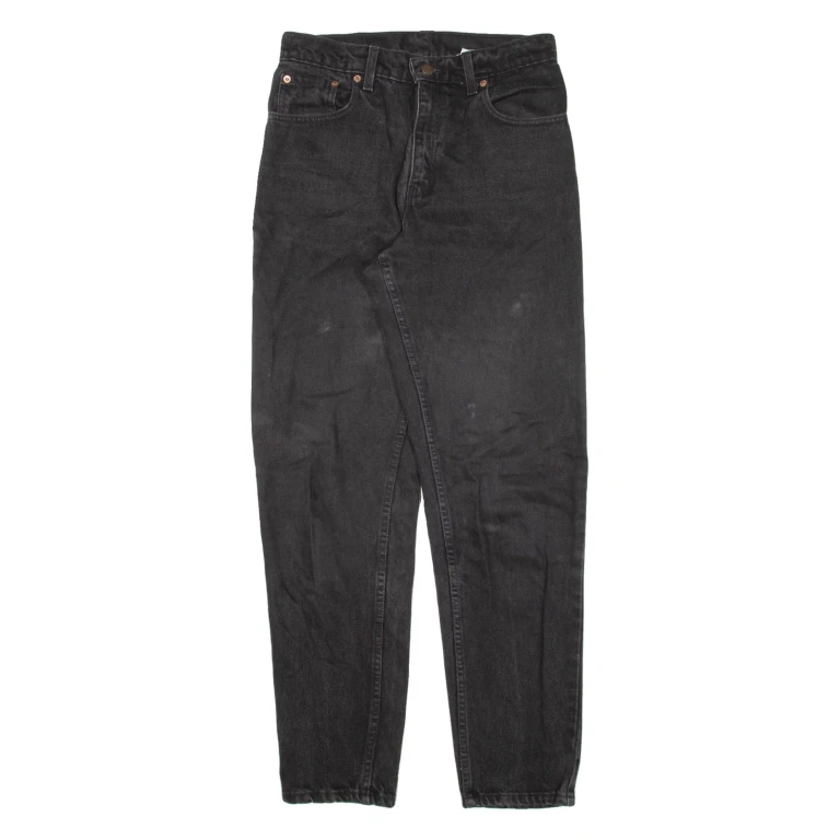 LEVI'S 550 Jeans Womens Black Relaxed Tapered W28 L29