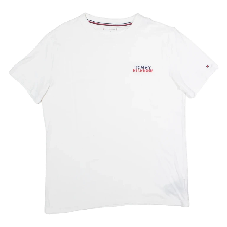 TOMMY BAHAMA Mens T-Shirt White Crew Neck M