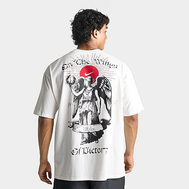 Nike Men's Sportswear Wings of Victory Graphic T-Shirt in Summit White Size: Small