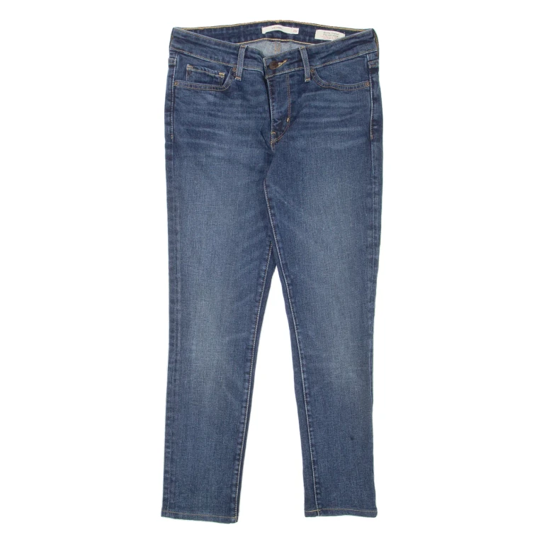 LEVI'S 711 Womens Jeans Blue Slim Skinny Stone Wash W26 L25