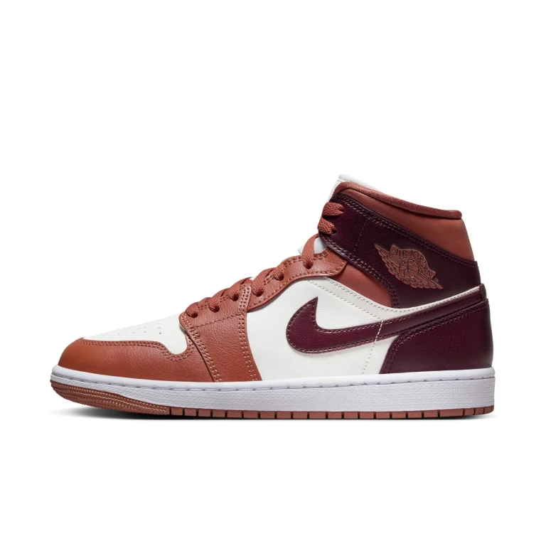 Air Jordan Women's Retro 1 Mid 'Dusty Peach W' Sneakers