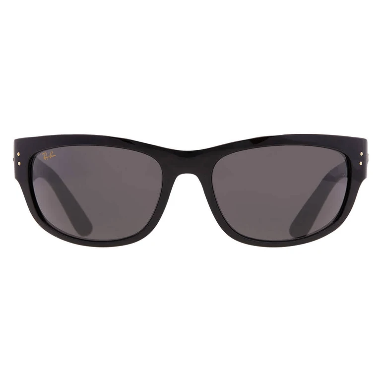 Ray Ban Mega Balorama Ultra Black Rectangular Unisex Sunglasses RB2289 6826J5 63