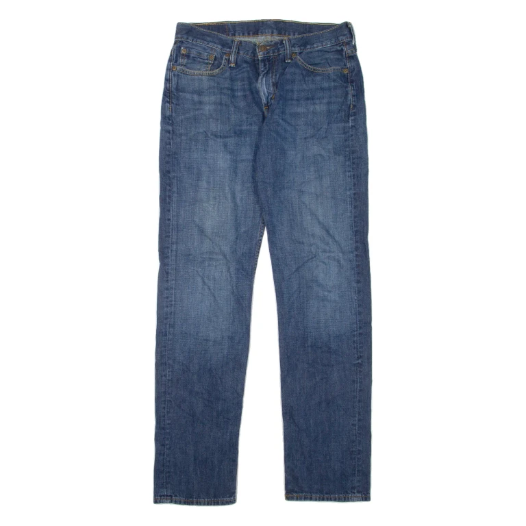 LEVI'S 514 Jeans Mens Blue Slim Straight Stone Wash W30 L32