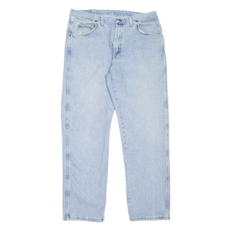 WRANGLER Mens Jeans Blue Regular Straight W35 L32