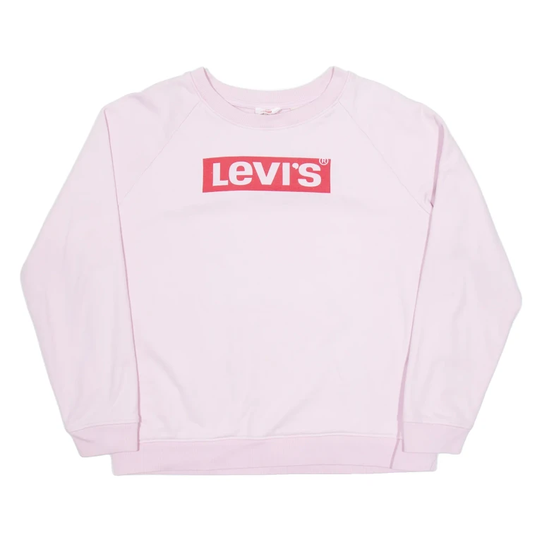LEVI'S Womens Sweatshirt Pink L