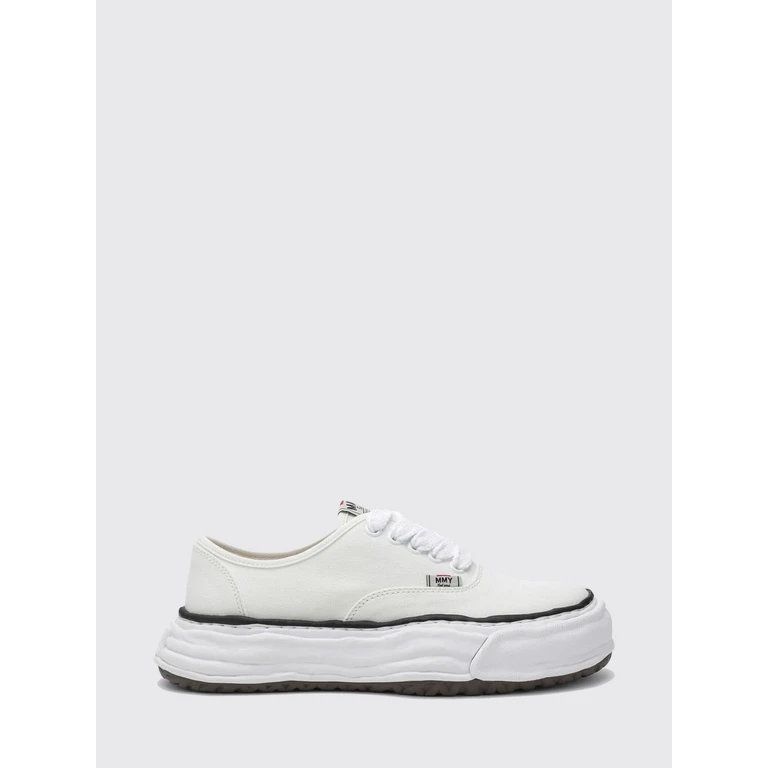 Eric Low-Top Cotton Canvas Trainers with Platform Sole (A16FW704WHT)