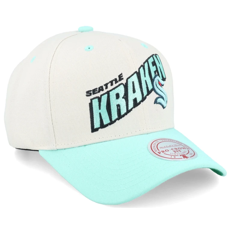 Men's NHL Retro Type Pro Snapback Kraken Snapback Caps