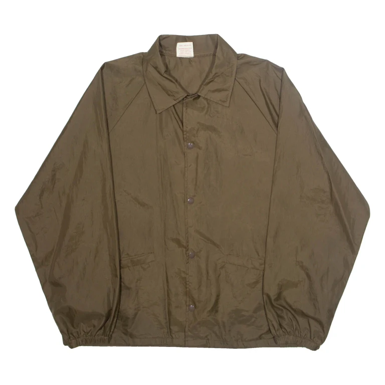 CARDINAL Mens Coach Jacket Brown Nylon L