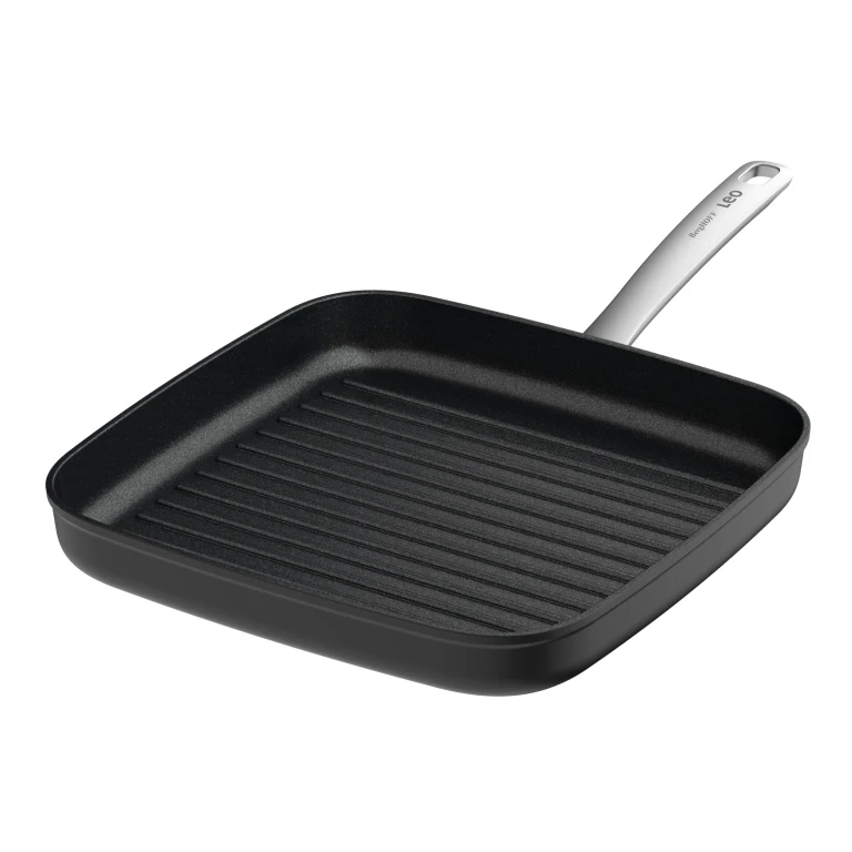 Leo Graphite Nonstick Ceramic Grill Pan 11", Sustainable Recycled Material