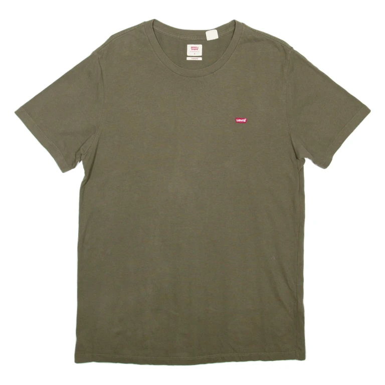 LEVI'S Mens T-Shirt Green M (JJ1-151024-5437)