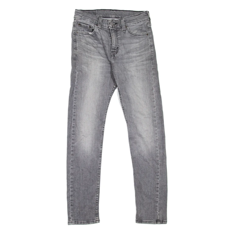 LEVI'S 510 Jeans Mens Grey Slim Skinny Stone Wash W27 L30