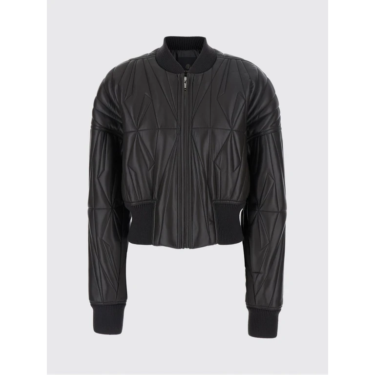 Moncler x Quilted Calfskin Cropped Bomber Jacket (MU01F1A11M8116828)