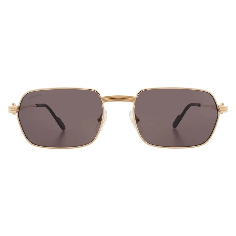 Cartier Premiere de Cartier Grey Geometric Mens Sunglasses CT0463S 001 56