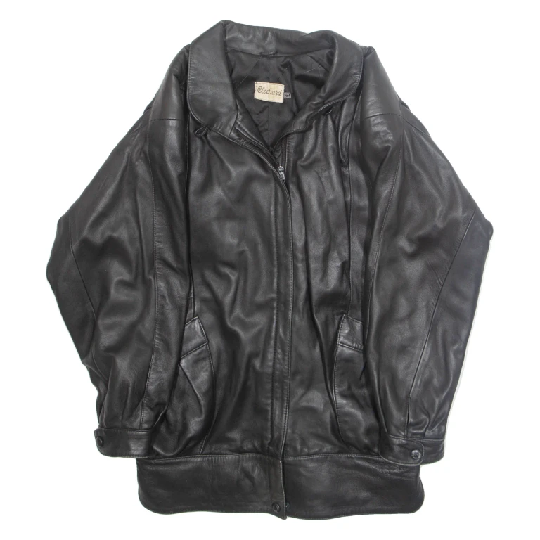 CLOCHARD Mens Biker Jacket Black XL